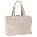 CHANEL New Travel Line Hand Bag Nylon Pink CC Auth th4521 - Chanel