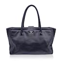 black pebbled leather 2000s Executive Tote Bag Handbag - Chanel