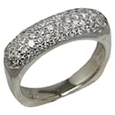 [LuxUness] Anello in platino con diamanti Anello in metallo in condizioni eccellenti - Autre Marque