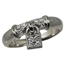 Platinum Diamond Padlock Ring - Autre Marque