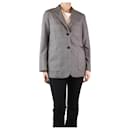 Grey checkered wool blazer - size UK 8 - Autre Marque