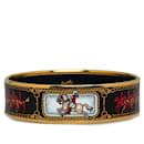 Bracelet large en émail Hermes Gold - Hermès