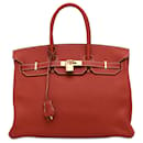 Hermès rouge 2003 Togo Birkin 35