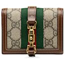 Gucci Brown GG Supreme Jackie 1961 Compact wallet