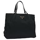 PRADA Tote Bag Nylon Black Auth bs11691 - Prada