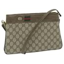 GUCCI GG Canvas Web Sherry Line Shoulder Bag Beige Red 904 02 035 Auth yk10349 - Gucci