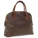 CELINE Macadam Canvas Hand Bag PVC Brown Auth fm3172 - Céline