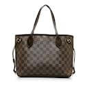 Bolso tote Louis Vuitton Damier Ebene Neverfull PM marrón