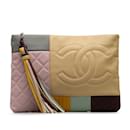 Pochette multicolore Chanel Colorblock Patchwork O Case