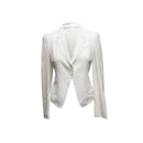 White Alexander McQueen Single-Button Blazer Size IT 42 - Alexander Mcqueen