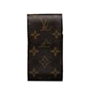 Pitillera marrón con monograma de Louis Vuitton