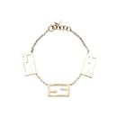 Bracelet chaîne doré à logo Fendi