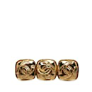 Broche Chanel Triple CC de oro