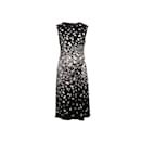 Schwarz-weißes Bottega Veneta Kleid mit Schmetterlingsdruck, Größe EU 42