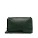 Bolso clutch Louis Vuitton Taiga Baikal verde