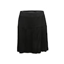 Vintage Black Chanel Boutique Pleated Skirt Size US L - Autre Marque