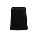 Vintage Black Chanel Fall/Winter 2003 Wool Skirt Size FR 46