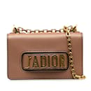 Sac porté épaule à rabat en chaîne Dior Mini JaDior rose