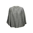 Veste en tweed en mélange d'alpaga Chanel noire et multicolore Taille FR 44