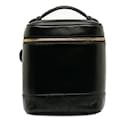 Black Chanel CC Lambskin Vanity Bag