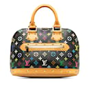 Schwarze Alma PM-Handtasche mit mehrfarbigem Louis Vuitton-Monogramm