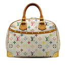 Weiße Trouville-Handtasche mit mehrfarbigem Louis Vuitton-Monogramm