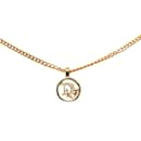 Goldfarbene Halskette mit Dior-CD-Logo-Anhänger