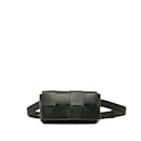 Black Bottega Veneta Intrecciato Cassette Belt Bag