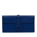 Bleu Hermes Epsom Jige Elan 29 Pochette - Hermès