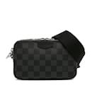 Black Louis Vuitton Damier Graphite Alpha Wearable Wallet Crossbody Bag