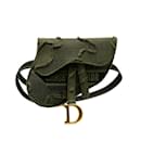 Green Dior Camouflage Saddle Belt Bag