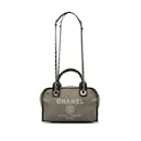 Gray Chanel Small Deauville Bowling Satchel