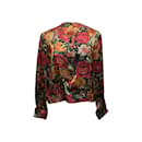 vintage Rouge &Multicolore Valentino Miss V Silk Top Taille IT 44 - Autre Marque