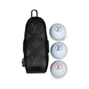 Black Louis Vuitton Monogram Eclipse Andrews Golf Ball Case