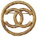 Chanel Broche CC Or