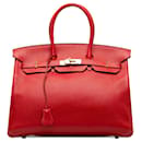 Hermes red 2011 Clemence Birkin Retourne 35 - Hermès