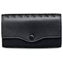 Bottega Veneta Black Intrecciato Leather Key Case