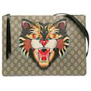 Gucci Brown GG Supreme Angry Cat Crossbody Bag