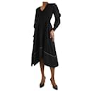 Black cutout shirred midi dress - size XS - Proenza Schouler