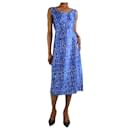 Blue sleeveless polka dot midi dress - size UK 6 - Marni