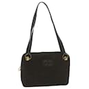 Christian Dior Shoulder Bag Suede Brown Auth bs11631