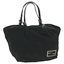 FENDI Hand Bag Nylon Black Auth ep3047 - Fendi