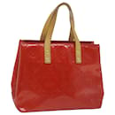LOUIS VUITTON Monogram Vernis Reade PM Hand Bag Red M91088 LV Auth ep3027 - Louis Vuitton