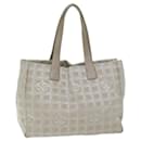 CHANEL New Travel Line Shoulder Bag Nylon Beige CC Auth ep3028 - Chanel