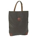 CELINE Macadam Canvas Hand Bag PVC Brown Auth yk10347 - Céline