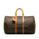 Brown Louis Vuitton Monogram Keepall 45 Travel bag
