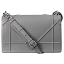 Grey Diorrama silver hardware flap - Christian Dior