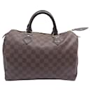 Louis Vuitton Speedy Handbag 30 N41364 IN EBENE DAMIER CANVAS HAND BAG