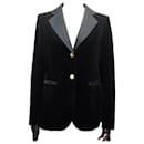 NUOVA GIACCA BLAZER LOUIS VUITTON38 M IN VELLUTO NERO NUOVA GIACCA IN COTONE - Louis Vuitton