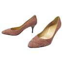 NEW HERMES SHOES PUMPS OLD PINK SUEDE 36 + OLD PINK SHOES BOX - Hermès